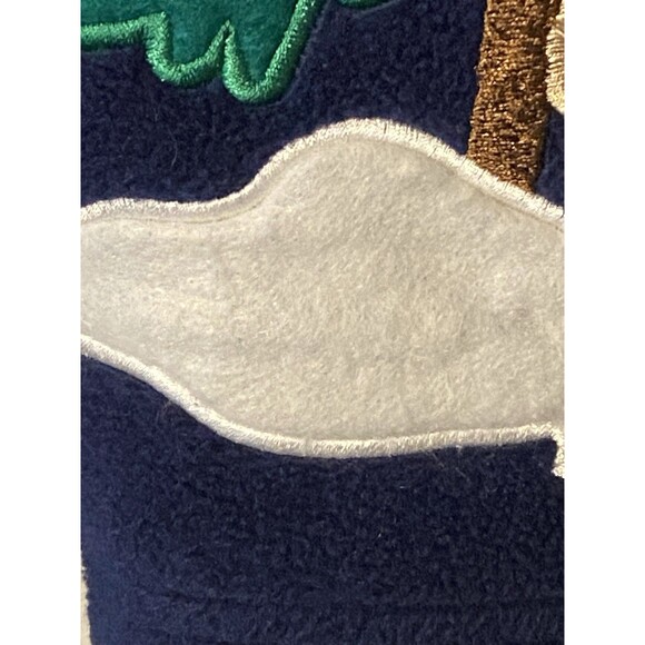 Quacker factory Blue Fleece Christmas Button up Jacket size 3X embroidered,beads - Picture 13 of 13